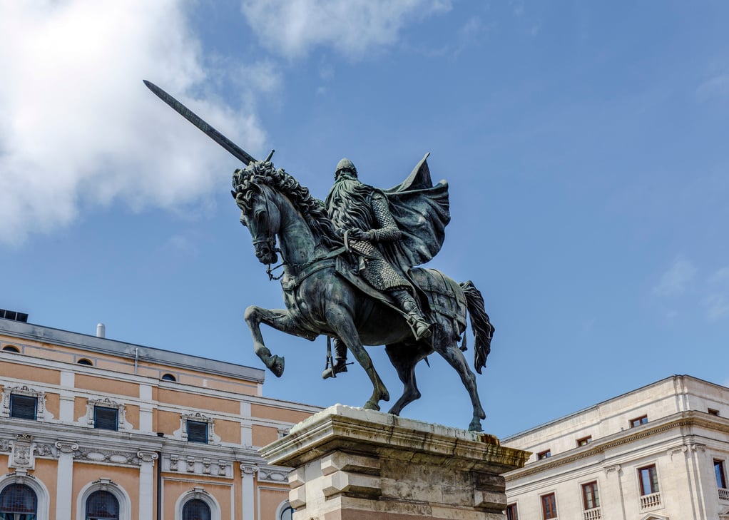 statue of El Cid in Burgos, Spain